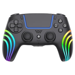 TOPWOLF Wireless PS5 Controller - Hall Effect Anti-Drift, RGB Backlit, 4 Programmable Buttons, for PS5/PS5 Pro/PC black