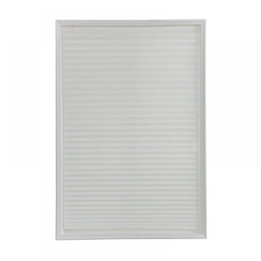 TOPWONER Cordless Polyester Window Shades, White, 23.6" x 59"