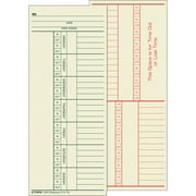 TOPs Extra-Heavy 2 Sided Weekly Time Cards, Manila