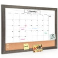 TORASO Whiteboard Calendar & Corkboard, 13" x 17" Combination Dry Erase