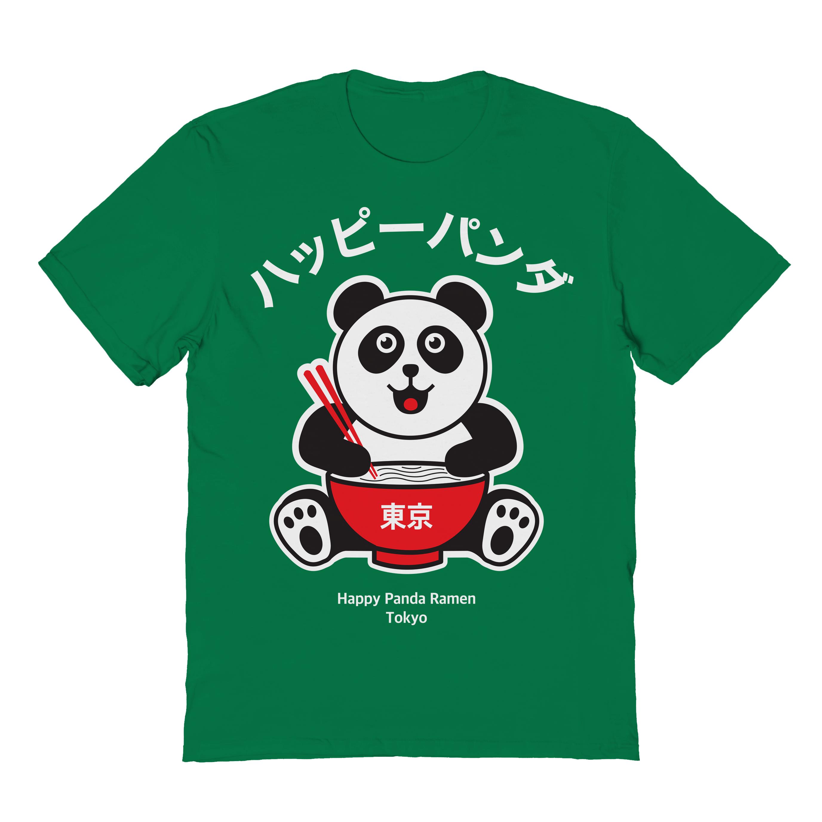 TORC Happy Panda Ramen Tokyo Graphic Turf Green Men's Cotton T
