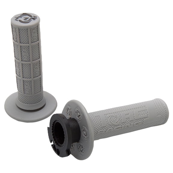 TORC1 Racing Defy Lock On MX Grips Grey For Kawasaki KX112 2022-2025