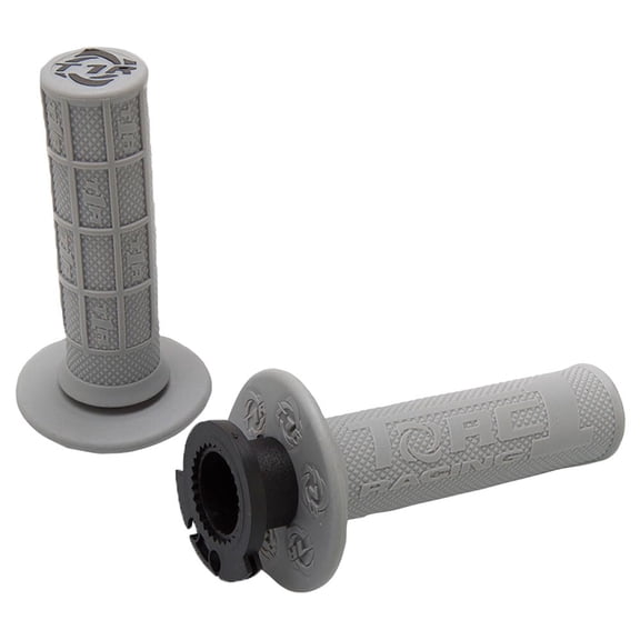 TORC1 Racing Defy Lock On MX Grips Grey For Kawasaki KX65 2000-2009,2011-2025
