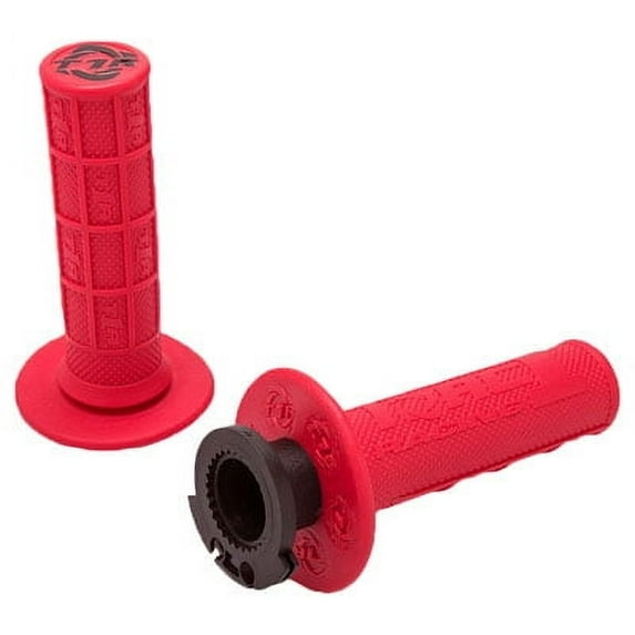 TORC1 Racing Defy Lock On MX Grips Red For Husqvarna TE 300 Heritage (Fuel Injected) 2023