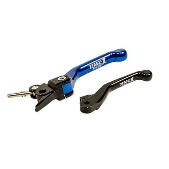 TORC1 Racing Vengeance V2 Flex Clutch Lever Black/Blue For TM, Husqvarna, KTM