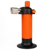 TORCH 6" 15.2 cm Butane Micro-Torch | Vibrant Orange & Black | 2.75" 7 cm Stable Base | Hands-Free & Lightweight Design |