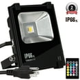 thumbnail image 1 of TORCHSTAR 10W Color+White Ambiance LED Floodlight Kit, Timer & Memory Function, IP66, US 3-Plug, IR Remote for Decoration Mood Accent Lighting, Immersive Effect, 2-YEAR WARRANTY, 1 of 7