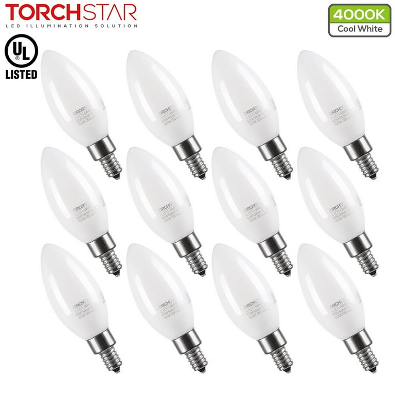 Cool white candle light bulbs sale