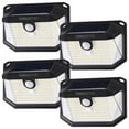 thumbnail image 1 of TORCHSTAR 178 LED Solar Security Lights, Black, Pack of 4, 1 of 8