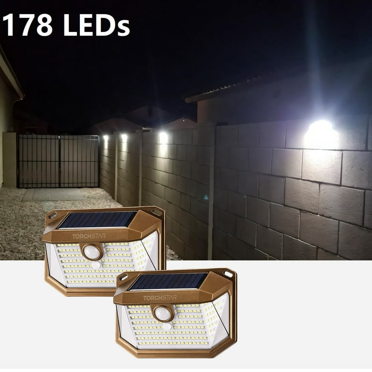 TORCHSTAR 20 LED Outdoor LED Solar Motion Sensor Lights, Wireless Outdoor Solar Security Lights, White, 2 Pack TORCHSTAR 20 LED Outdoor LED Solar Motion Sensor Lights, Wireless Outdoor Solar Security Lights, White, 2 Pack