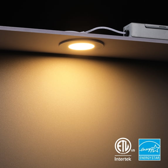 TORCHSTAR 18 Pack 3" 5CCT Dimmable LED Recessed Lighting with J-Box, 2700K/3000K/3500K/4000K/5000K Selectable, 7W=70W, Ultra-Thin Ceiling Downlight, Aluminum, ETL & Energy Star