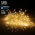 thumbnail image 1 of TORCHSTAR 200 LED Copper Wire String Lights, Mini LED String Lights for Bedroom, Christmas, Battery & USB Operated, Warm White, 1 of 7