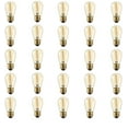 thumbnail image 1 of TORCHSTAR 25Pack S14 LED Bulb, Amber Warm Glass LED Replacement Bulbs, 2200K Amber String Lights, 0.7W E26 Base LED Light Bulbs, Non-Dimmable LED Filament Bulb, 1 of 7