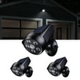 thumbnail image 1 of TORCHSTAR 3Pack LED Solar Motion Sensor Lights, CCTV-like Wireless Outdoor Wall Lighting, Black, 1 of 7