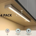 thumbnail image 1 of TORCHSTAR 4 Pack 22" 3CCT LED Under Cabinet Light, Hardwired& Plug-in, Swivel& Dimmable& Linkable, 3000K/4000K/5000K Selectable, 1 of 7