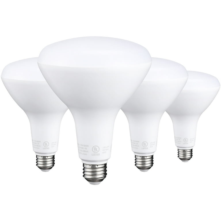 TORCHSTAR 54461 4 Pack BR40 LED Light Bulbs LED Indoor Flood Light Bulbs Recessed Light Bulb Dimmable E26 Base 17w 100w UL Energy Star Listed 3000K Warm White
