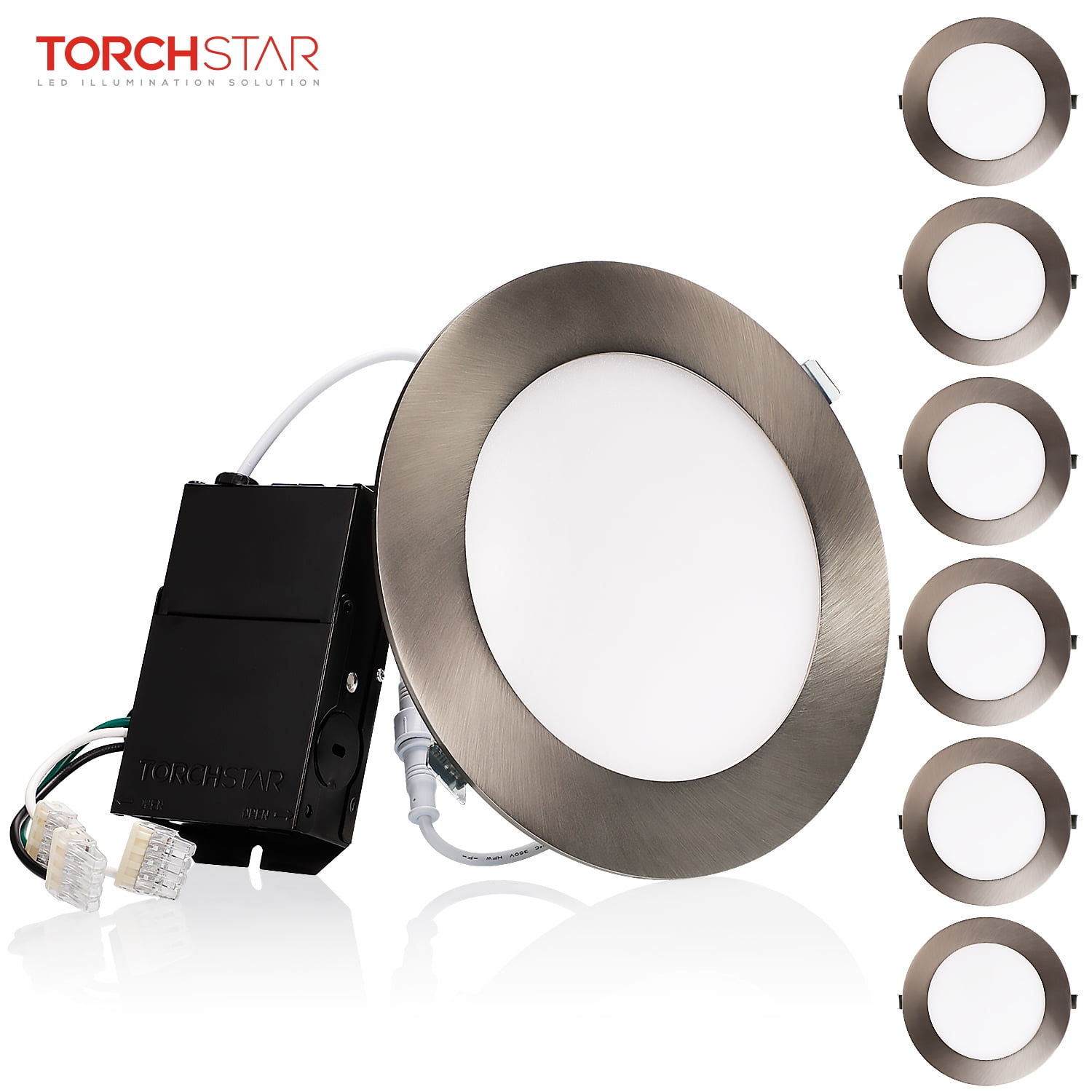 TORCHSTAR 6Pack ELite Series 13.5W 6" UltraThin LED Recessed Light