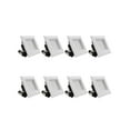 thumbnail image 1 of TORCHSTAR 8 Pack 9W 4 Inch High CRI Dimmable Retrofit LED Square Recessed Lighting Fixture, 60W Equivalent 5000K Daylight UL-Classified Square Recessed Ceiling Light Downlight, 1 of 7