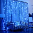 thumbnail image 1 of Curtain Lights, Waterproof LED String Lights, Blue, 1 of 9