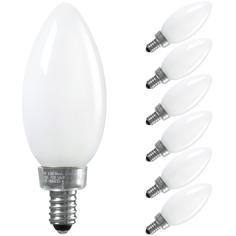 Led bulb e14 chandelier clear on sale