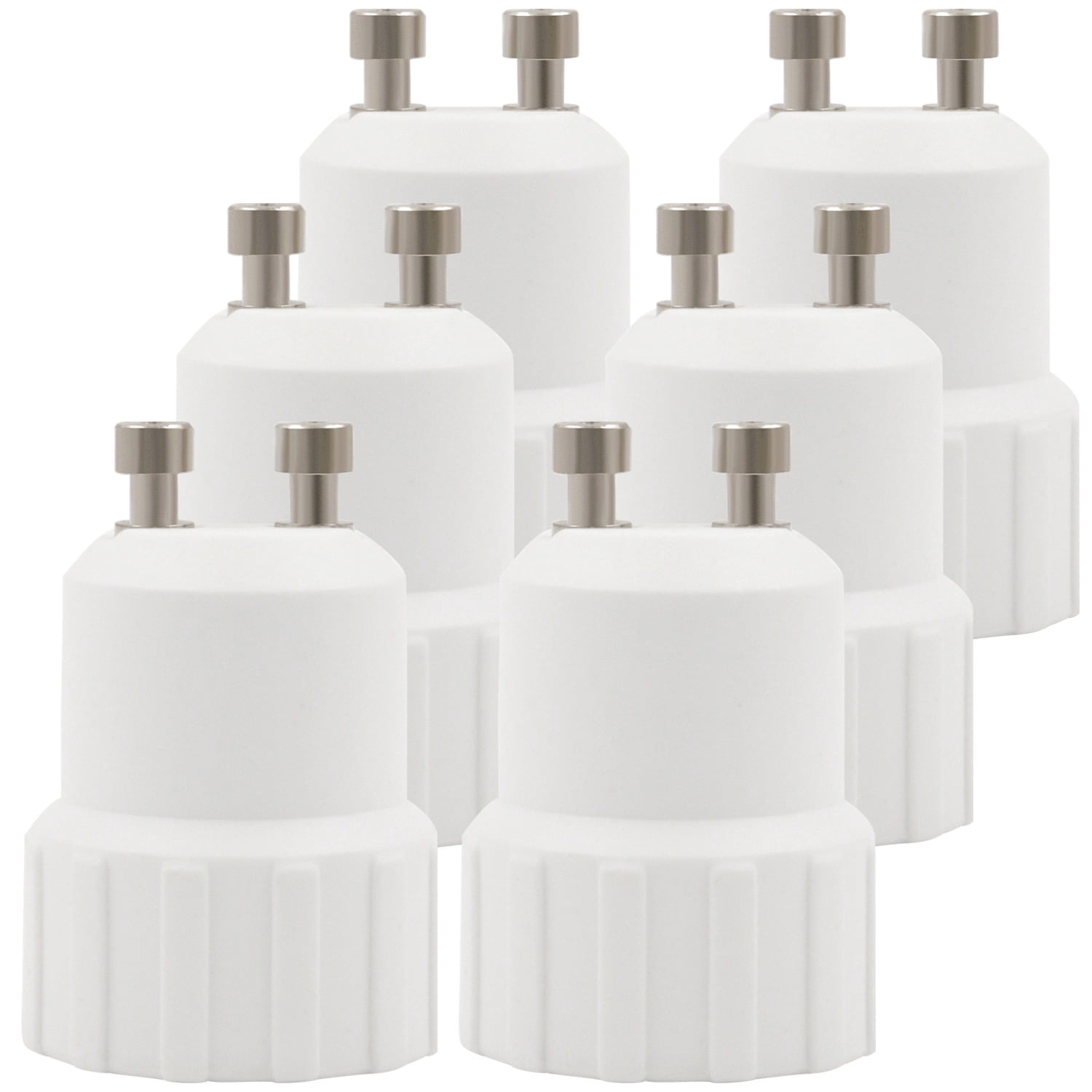 6 Pack GU10 to G9 Adapter Converter, Convert GU10 Base to G9 Plug-in Base Socket, Fits Halogen/LED/CFL Light Bulbs