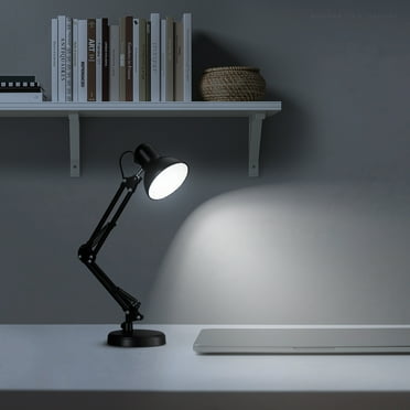 TORCHSTAR LED Adjustable Architect Table Lamp with with Clamp, Swing Arm Desk Lamp Eye-Caring for Bedroom, Study Room &Office