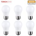 thumbnail image 1 of TORCHSTAR LED Refrigerator Light Bulb, 40W Equivalent, A15 Appliance Fridge Bulbs, Dimmable, 5.5W, 3000K Warm White, E26 Medium Base Freezer Bulb, Pack of 6, 1 of 7