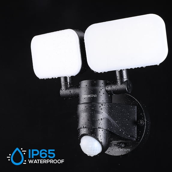 TORCHSTAR LED Solar Light, Motion Sensor, Security Wall Lamp