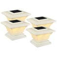 thumbnail image 1 of 4 Pack Solar Post Lights Outdoor, LED Deck Fence Cap Light for 4x4 5x5 6x6 Posts Patio Garden Decoration Warm Lighting, 1 of 7
