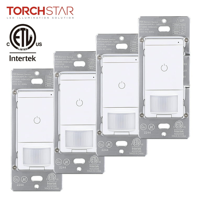 Motion sensor light switch for garage sales