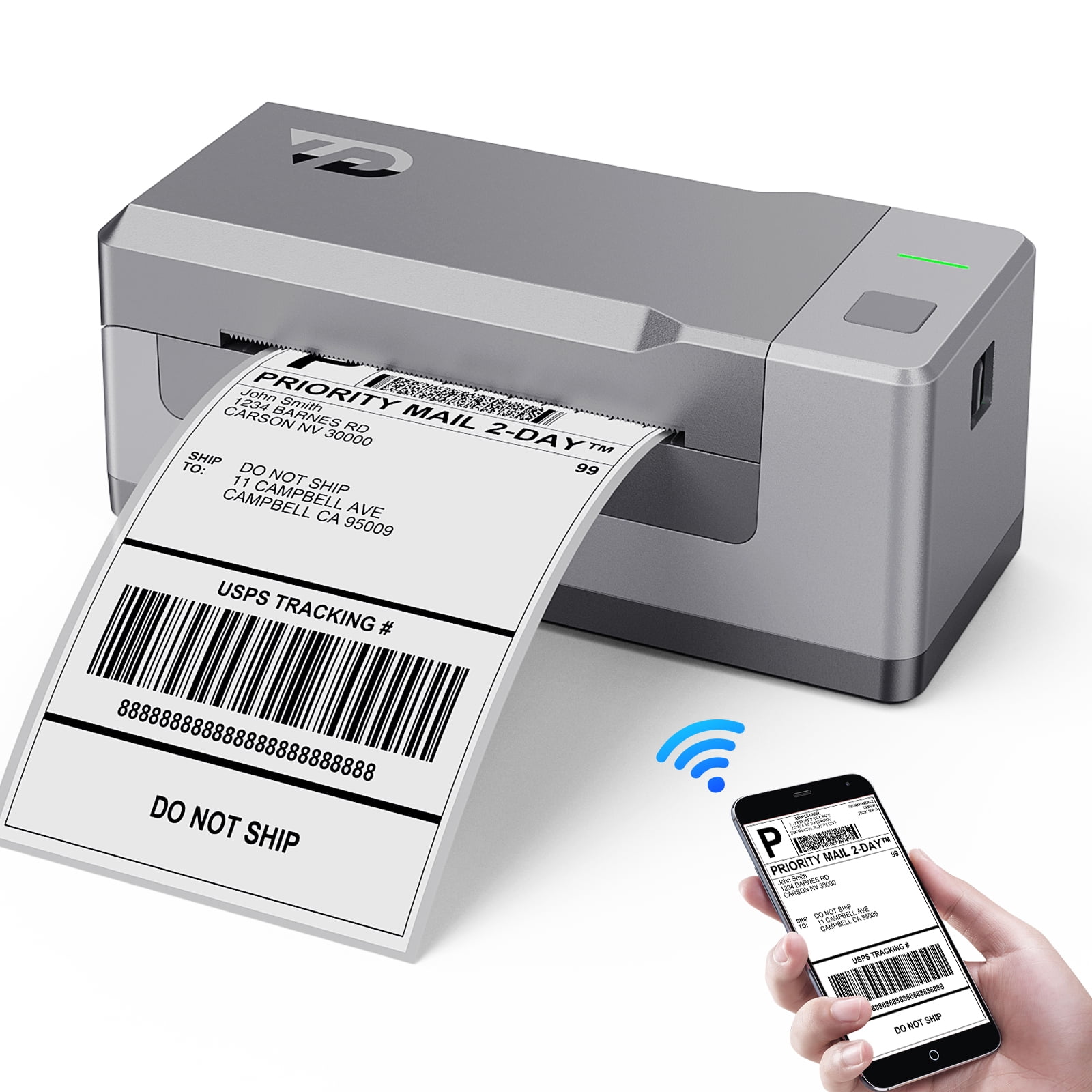 TORDORDAY Bluetooth Thermal Shipping Label Printer for 4×6, Shipping Label Printer for Shopify