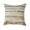 thumbnail image 1 of TORINO CLASSIC LARGE MADRID COWHIDE PILLOW 22" X 22" - GREY, 1 of 2