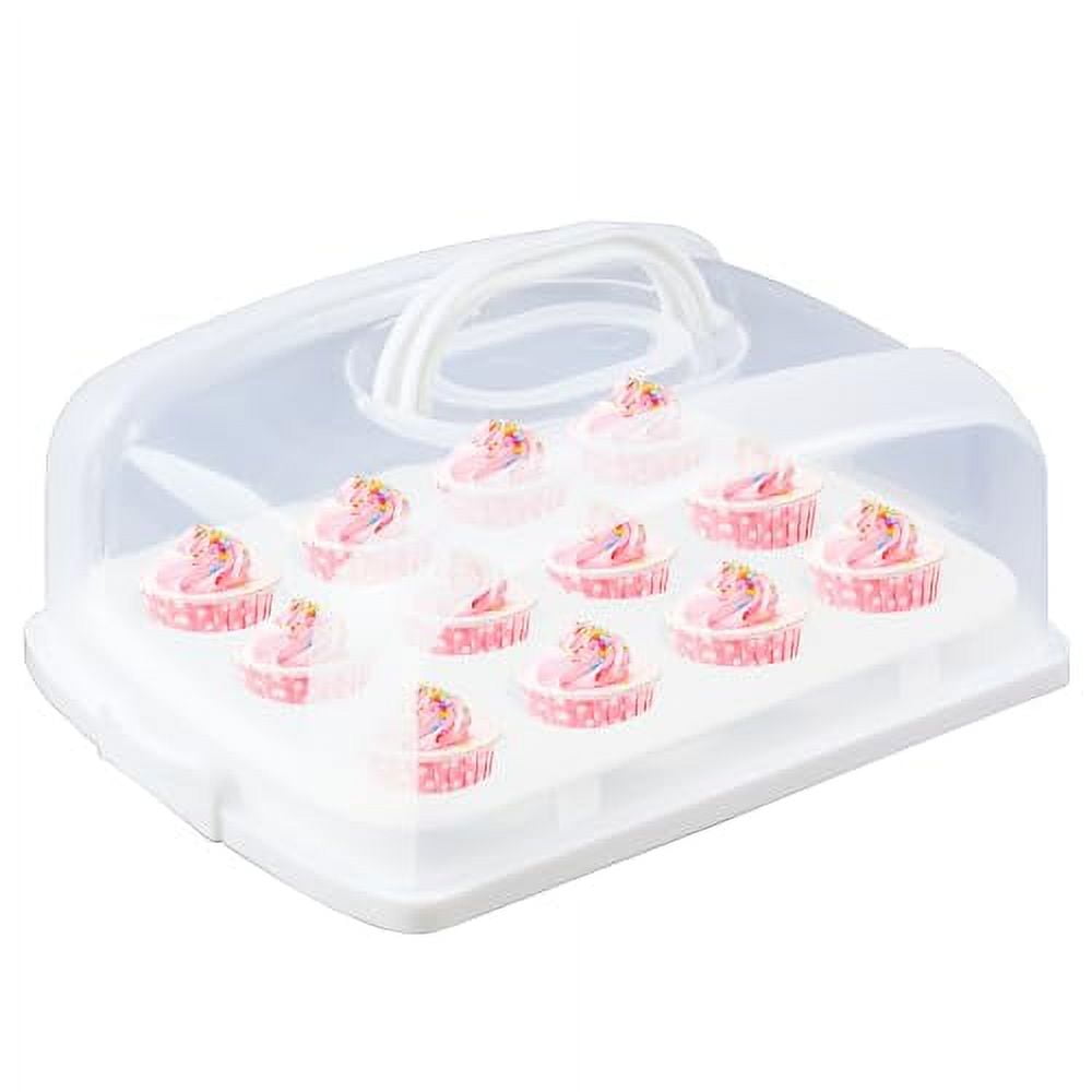 TORJAN 14” x 11” x 6” Cake Box, Lightweight Storage Container - Walmart.com