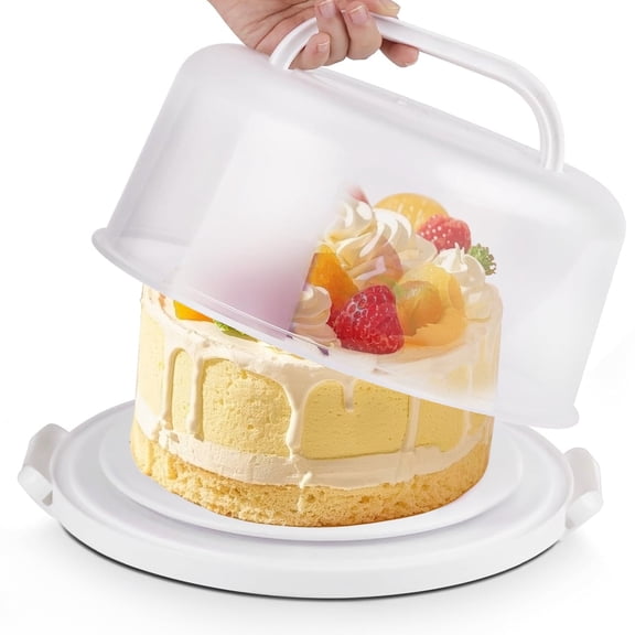 TORJAN 6'' Dia x 4' H White Round Cake Box