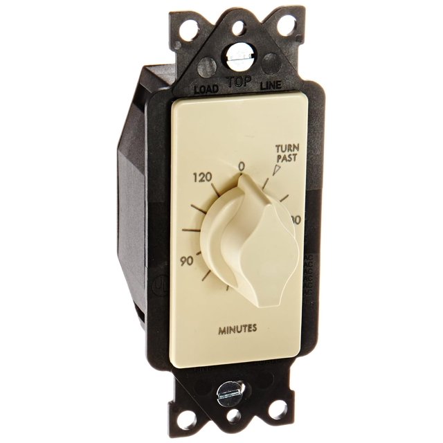 TORK A502H SpringWound inWall Twist Timer, 2Hour Length and Ivory