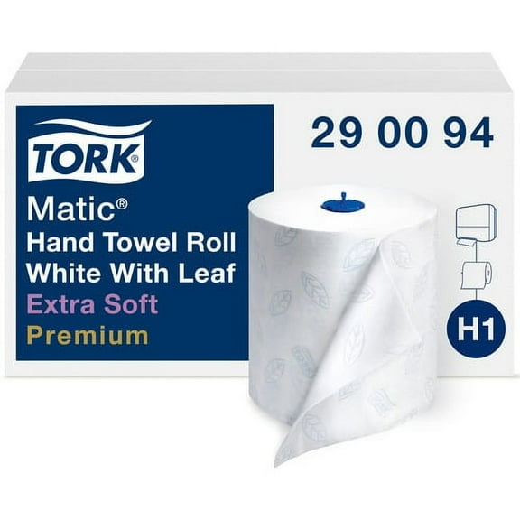TORK Matic Hand Towel Roll White H1 (290094) - 2 Pack