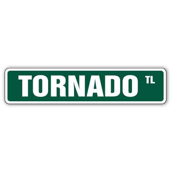 TORNADO Street Sign Childrens Name Room Sign | Indoor/Outdoor | 24" Wide