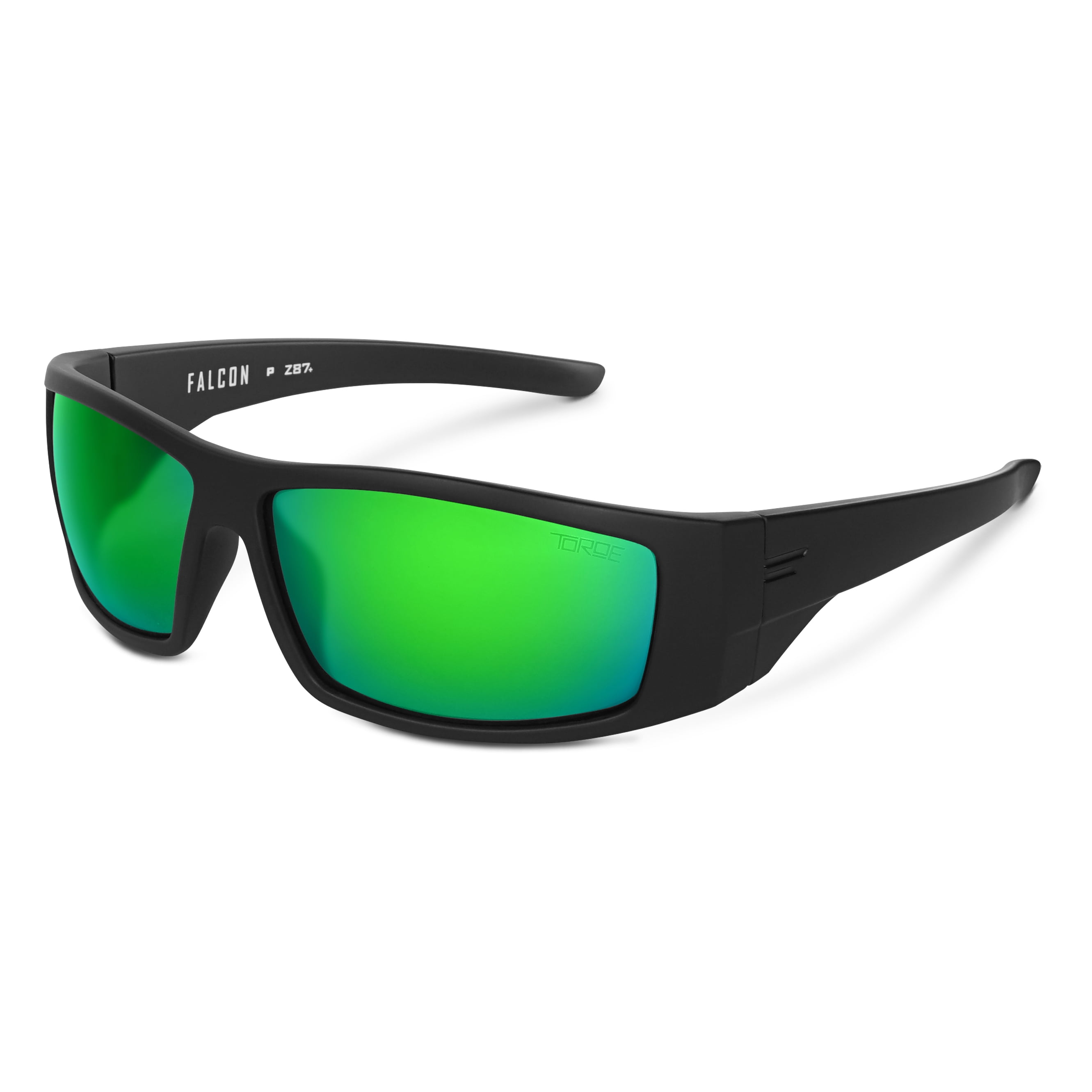 TOROE Matte Black Sunglasses - Polarized TR90 Frame With Unbreakable Polycarbonate Lens