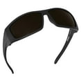 thumbnail image 1 of TOROE Z87+ Safety Wrap Around Polarized PC Sunglasses Extreme Light Sensitivity Super Dark Brown C4 Performance Lenses (FALCON | Black Emblem | BROWN C4 (Safety Z87+)), 1 of 4