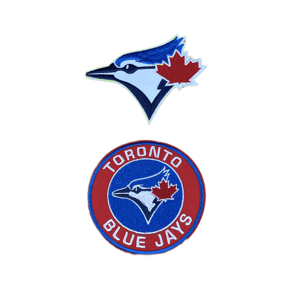 TORONTO BLUE JAYS LOT SET OF 2 MLB BASEBALL IRON ON PATCHES 3”x3”