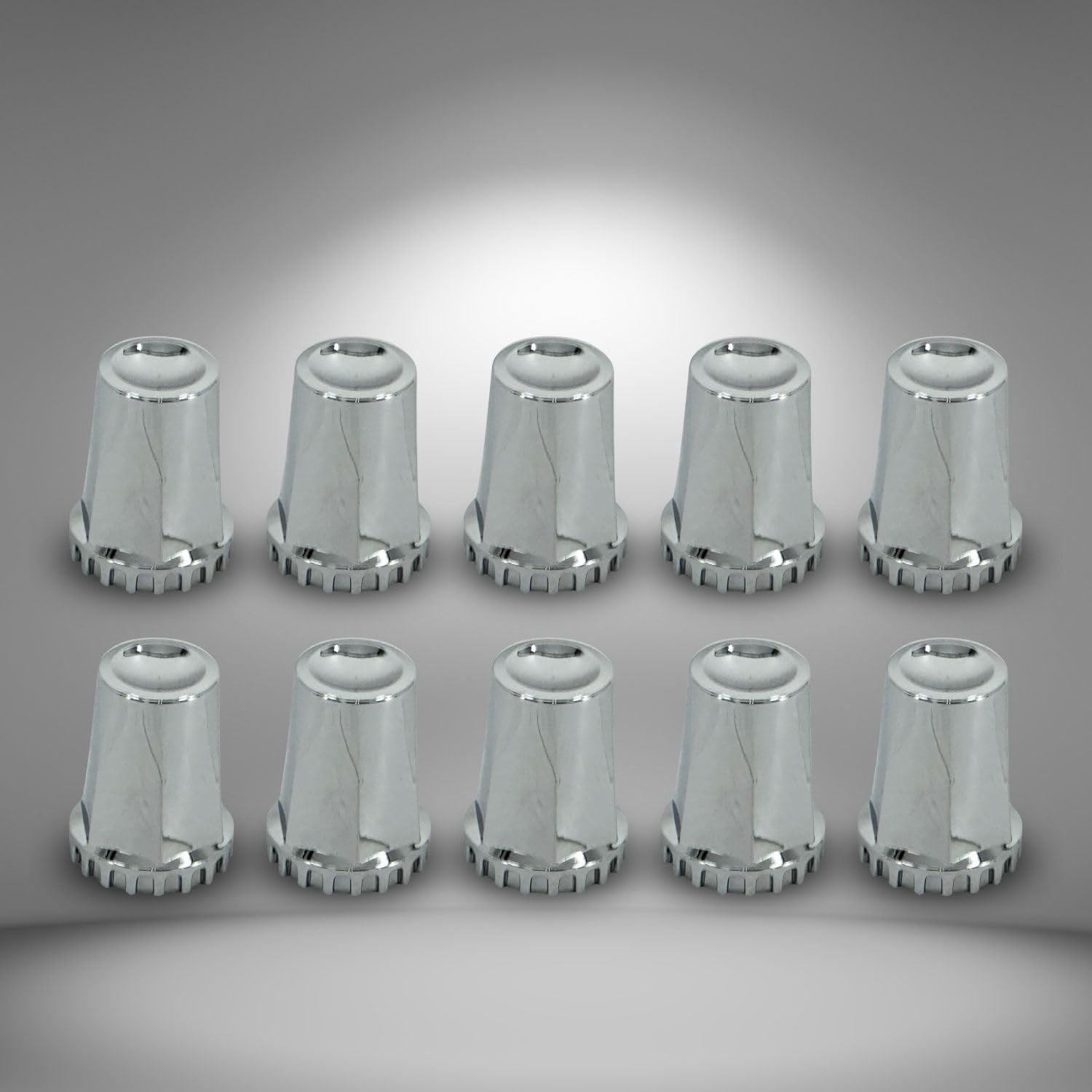 60 Pcs Chrome ABS Plastic Cylinder Lug Nut Covers 33mm Thread-on