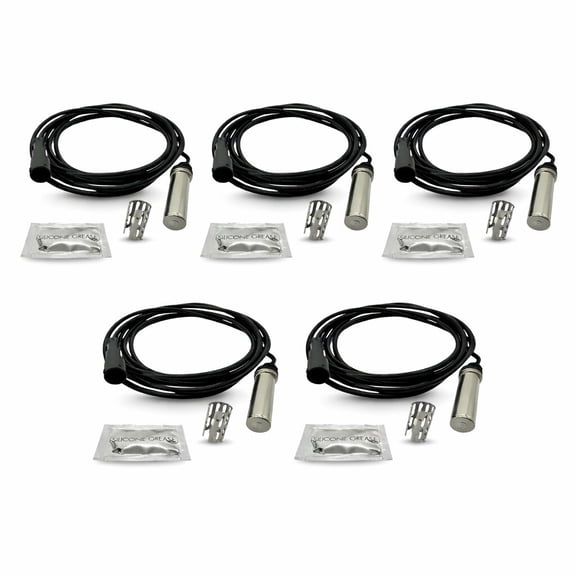 TORQUE 5 PCS Heavy-Duty ABS Wheel Speed Sensor Straight Type 78 Cable