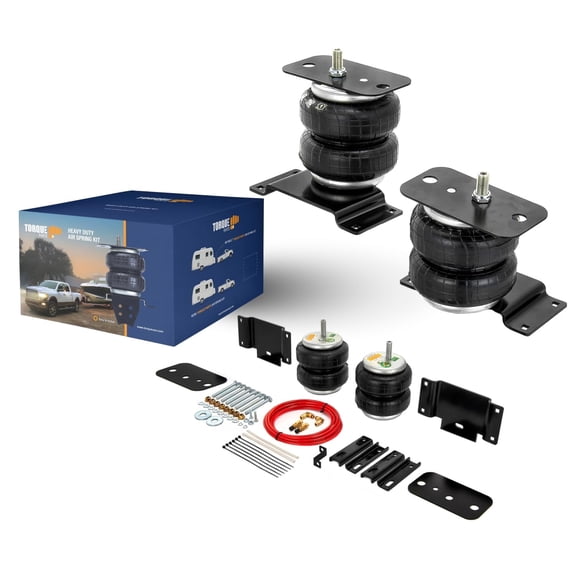 TORQUE Air Suspension Bags Kit with Internal Jounce Bumper for 2007-2021 Toyota Tundra 2WD 4WD Rear Helper Bag Spring Towing, Up to 7,500 lbs Load Capacity (TR75445)