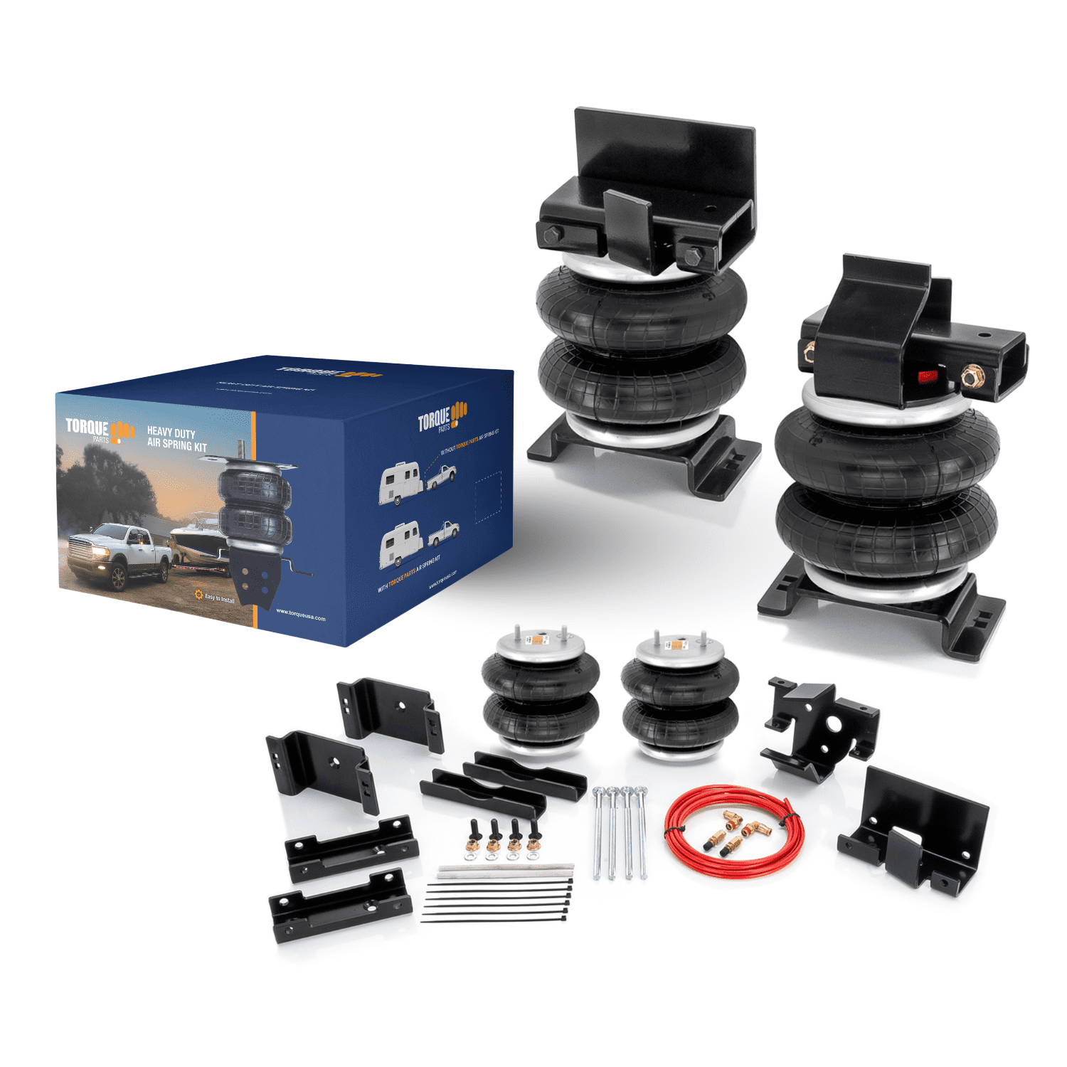 TORQUE Kit de suspensión de bolsa de aire para Dodge Ram 3500 2013-2 TORQUE Kit de suspensión de bolsa de aire para Dodge Ram 3500 2013-2