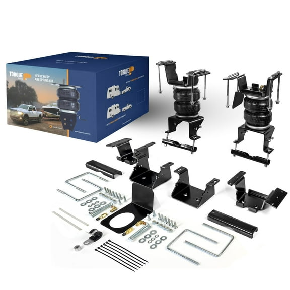 TORQUE Airbag Air Bag Suspension Kit for 2011-2019 Chevrolet Chevy Silverado 2500 3500 HD and GMC Sierra 2500 3500 HD 2500HD 3500HD Rear Air Bag (Replaces Air Lift 57338 LoadLifter 5000) (TR57338)