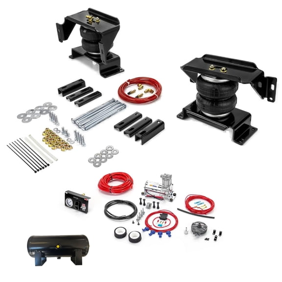 TORQUE Airbag Air Bag Suspension Kit with Onboard Air Compressor Kit and 2 Gallon Air Tank(3 Port) for 2013-2025 Dodge Ram 3500 HD (Cab-Chassis only) 3500HD 5000lbs(Replaces Firestone 2478)(TR2478)