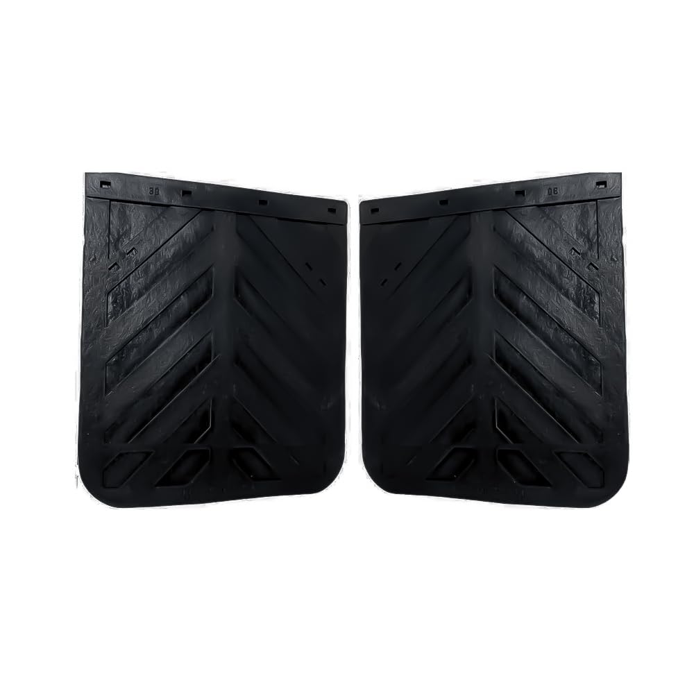 TORQUE Black Mud Flaps - Chevron 24" x 30" Set of 2 Heavy Duty Rubber (2 x TRMF142430_01_)