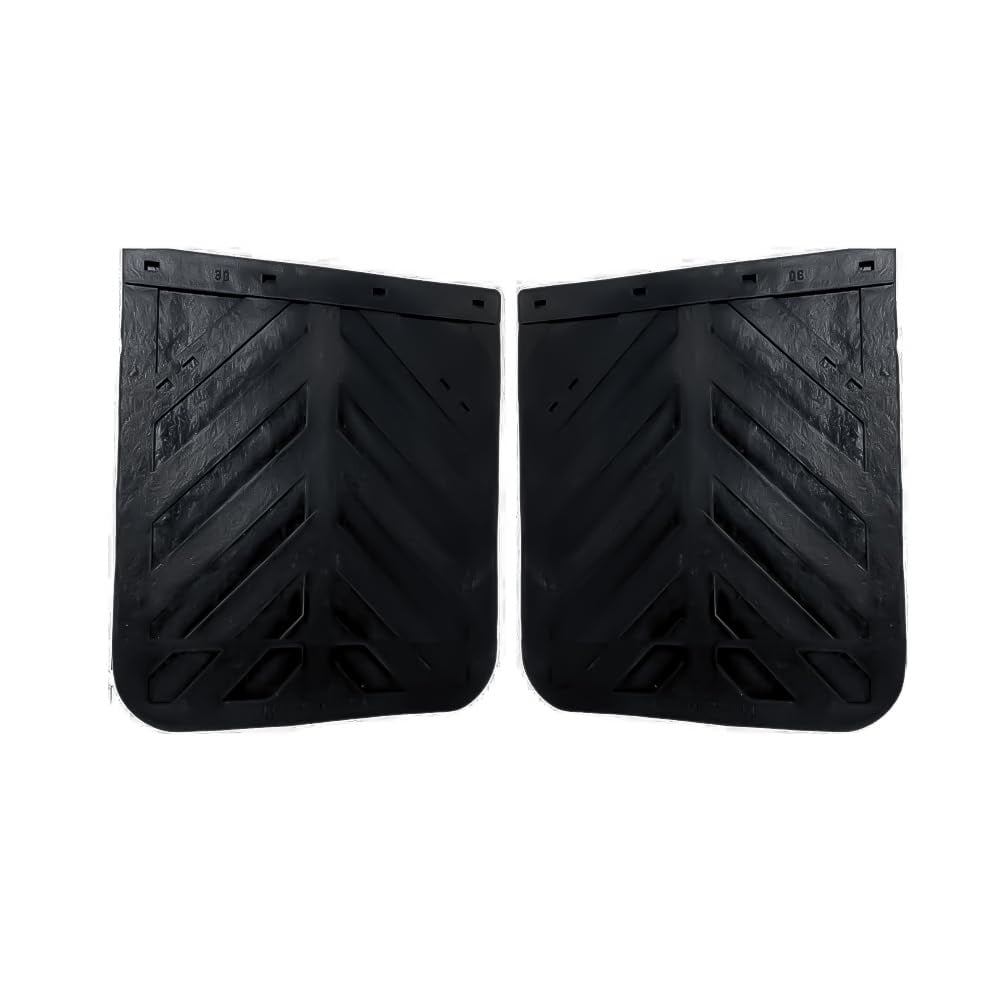 TORQUE Black Mud Flaps - Chevron 24" x 36" Set of 2 Heavy Duty Rubber (2 x TRMF142436_01_)