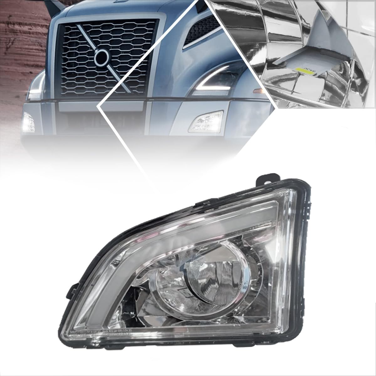 TORQUE LED Chrome Driver Left Side Fog Light Lamp Replacement for 2018 ...