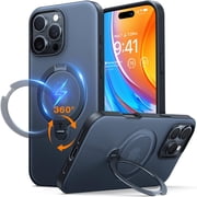 TORRAS Ostand Q3 Spin iPhone 16 Pro Max Case6.9  , MagSafe Compatible, Shockproof Kickstand Cover, Black
